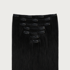 CLEAN JET BLACK #1 - CLIP-IN HAIR EXTENSIONS