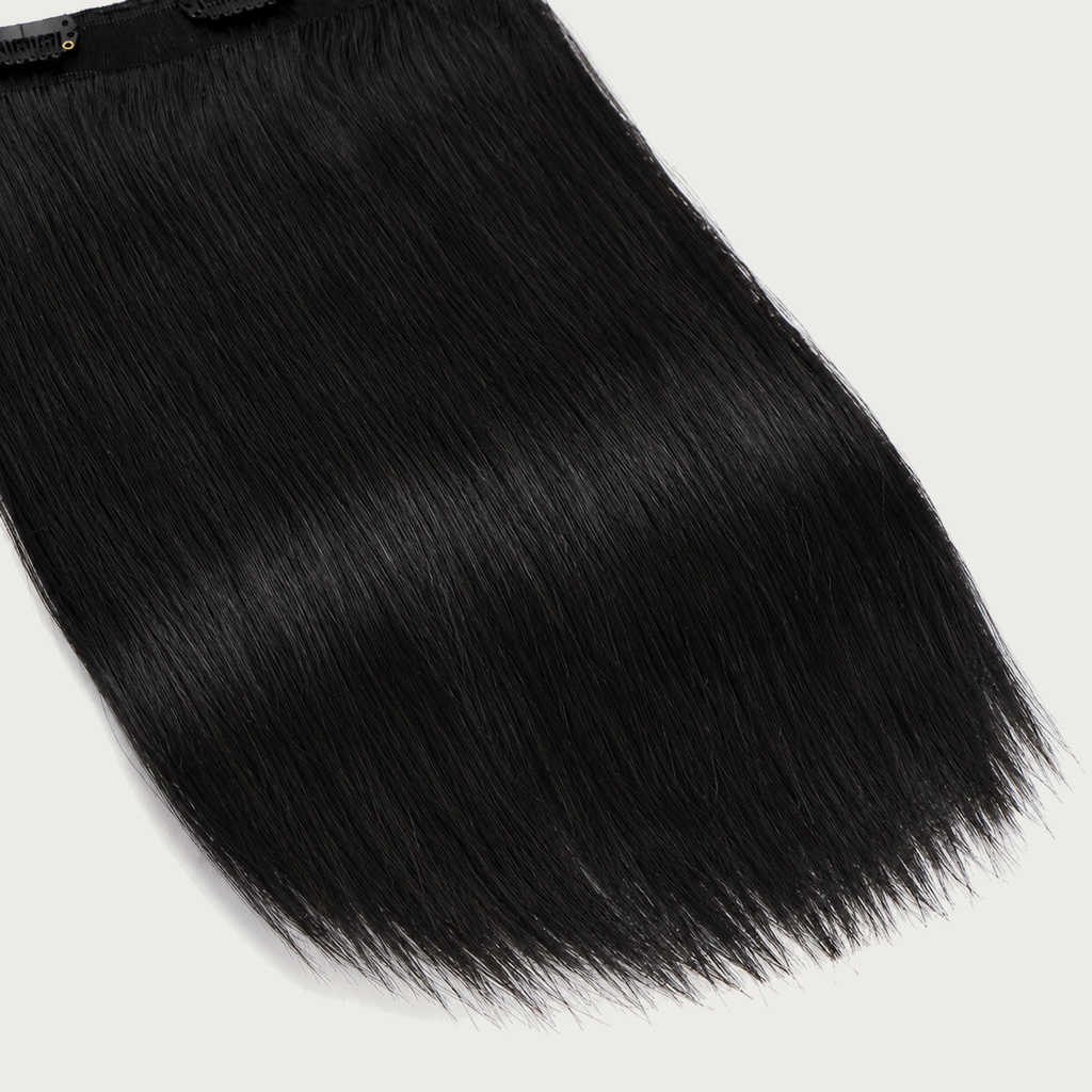 CLEAN JET BLACK #1 - CLIP-IN HAIR EXTENSIONS