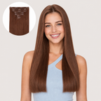 WARM CEDAR BROWN #10 - CLIP-IN HAIR EXTENSIONS
