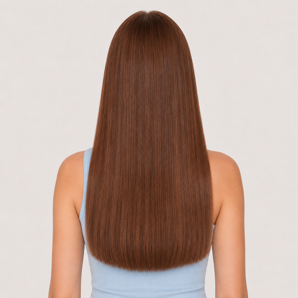 WARM CEDAR BROWN #10 - CLIP-IN HAIR EXTENSIONS