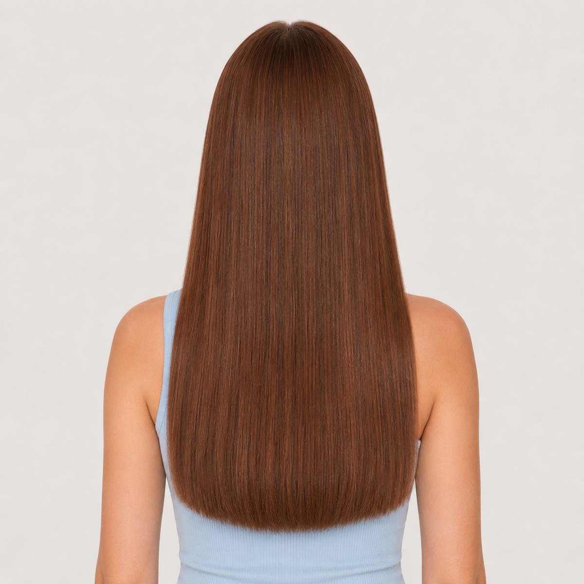 WARM CEDAR BROWN #10 - CLIP-IN HAIR EXTENSIONS