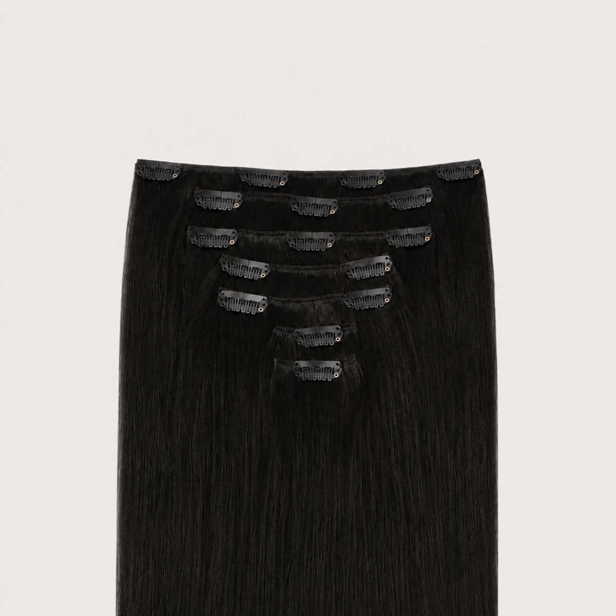 WASHED SOFT BLACK #1B - CLIP-IN HAIR EXTENSIONS
