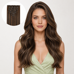 MOCHA RIBBON BROWN #1C#24#6C - CLIP-IN HAIR EXTENSIONS