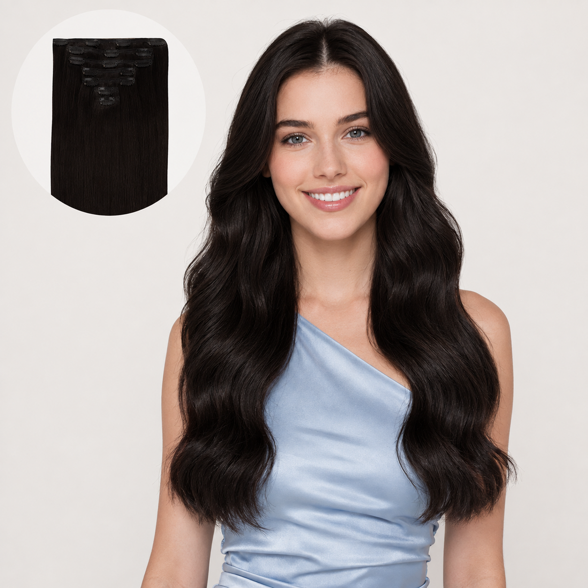 COFFEE BEAN BROWN #2 - CLIP-IN HAIR EXTENSIONS