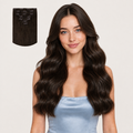 CLASSIC CHOCOLATE BROWN #4 - CLIP-IN HAIR EXTENSIONS