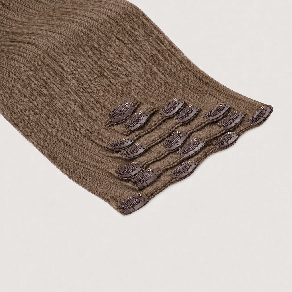 ALMOND BROWN #5 - CLIP-IN HAIR EXTENSIONS