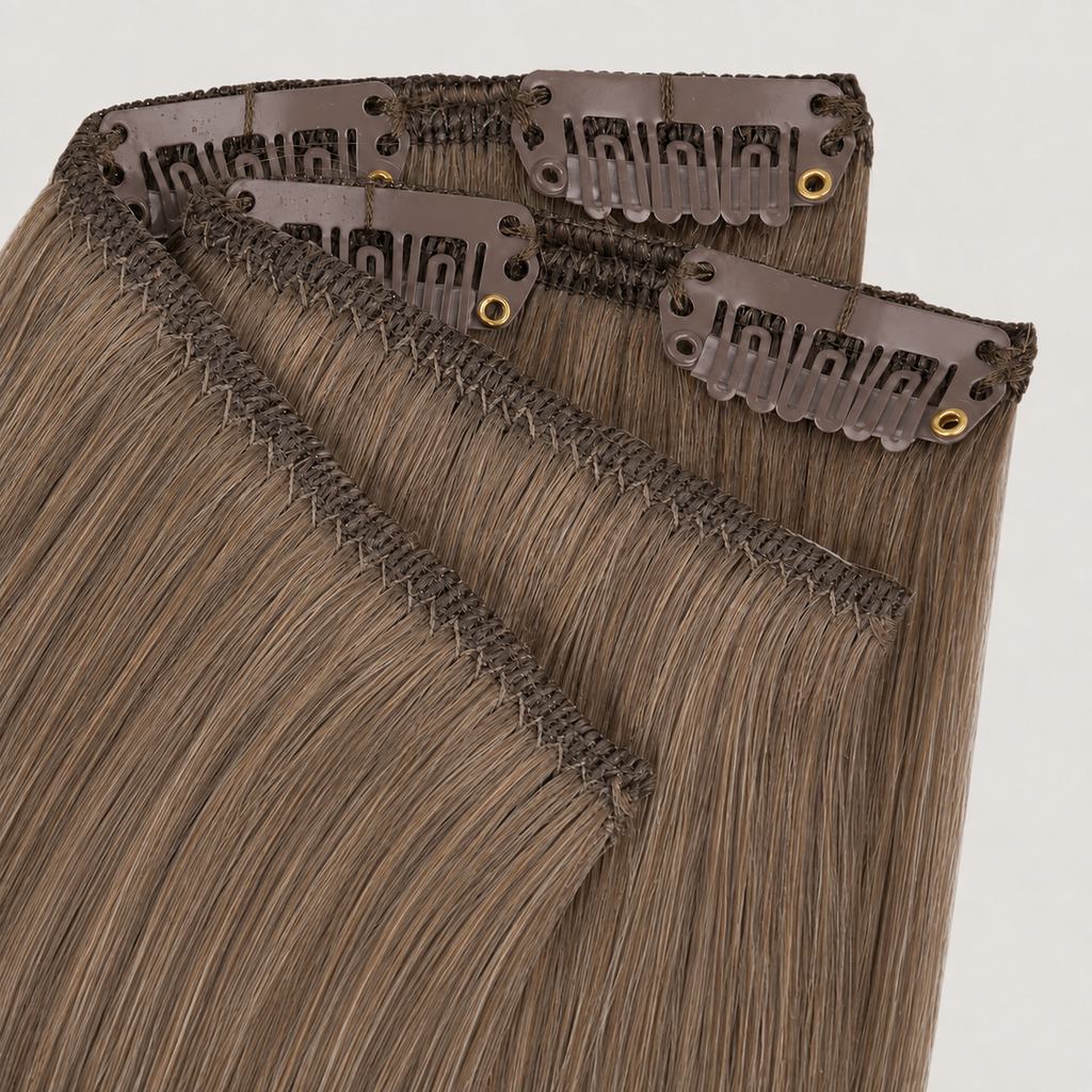 ALMOND BROWN #5 - CLIP-IN HAIR EXTENSIONS