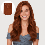 CHERRY RED #570 - CLIP-IN HAIR EXTENSIONS