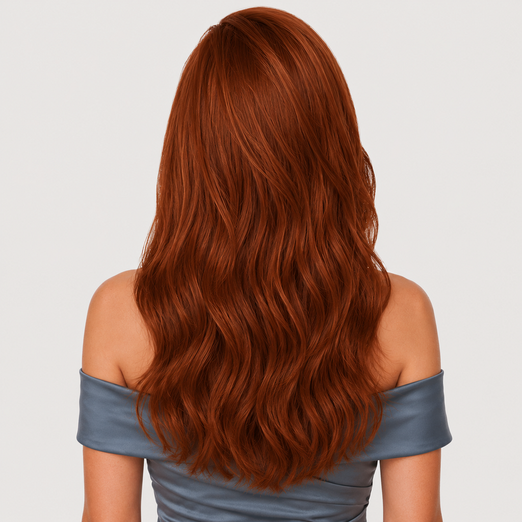 CHERRY RED #570 - CLIP-IN HAIR EXTENSIONS