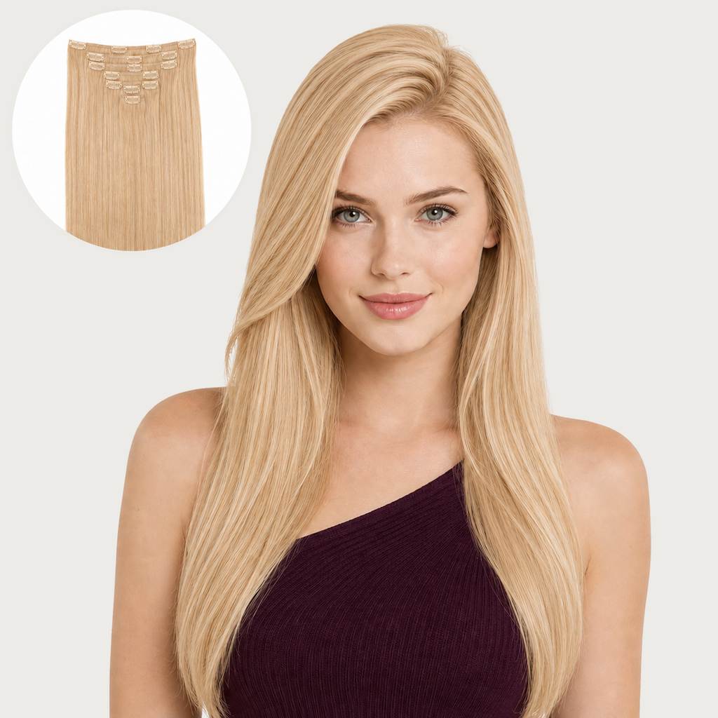 SUNNY WHEAT BLONDE #610 - CLIP-IN HAIR EXTENSIONS