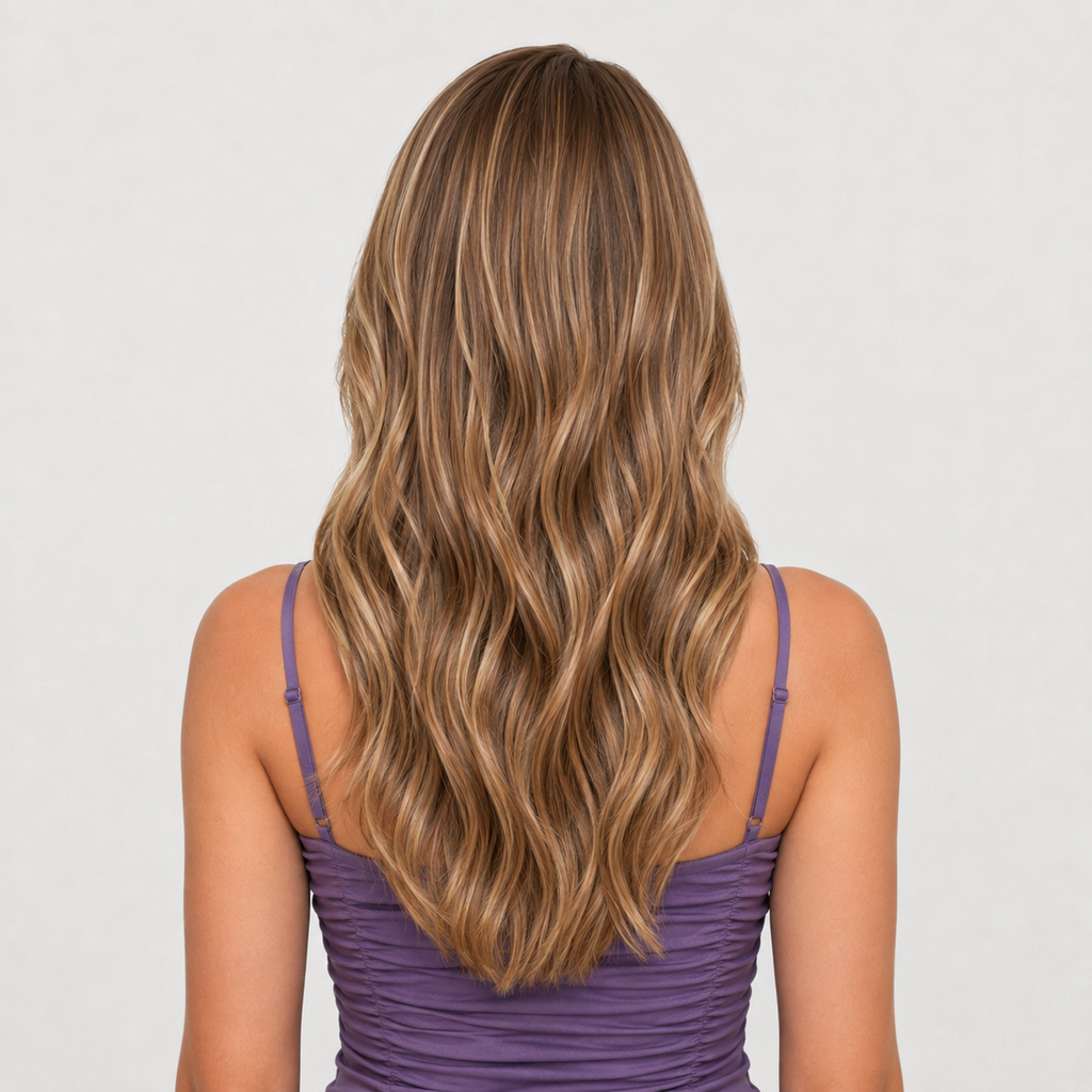 HONEY BROWN HIGHLIGHTS #6/18 - CLIP-IN HAIR EXTENSIONS