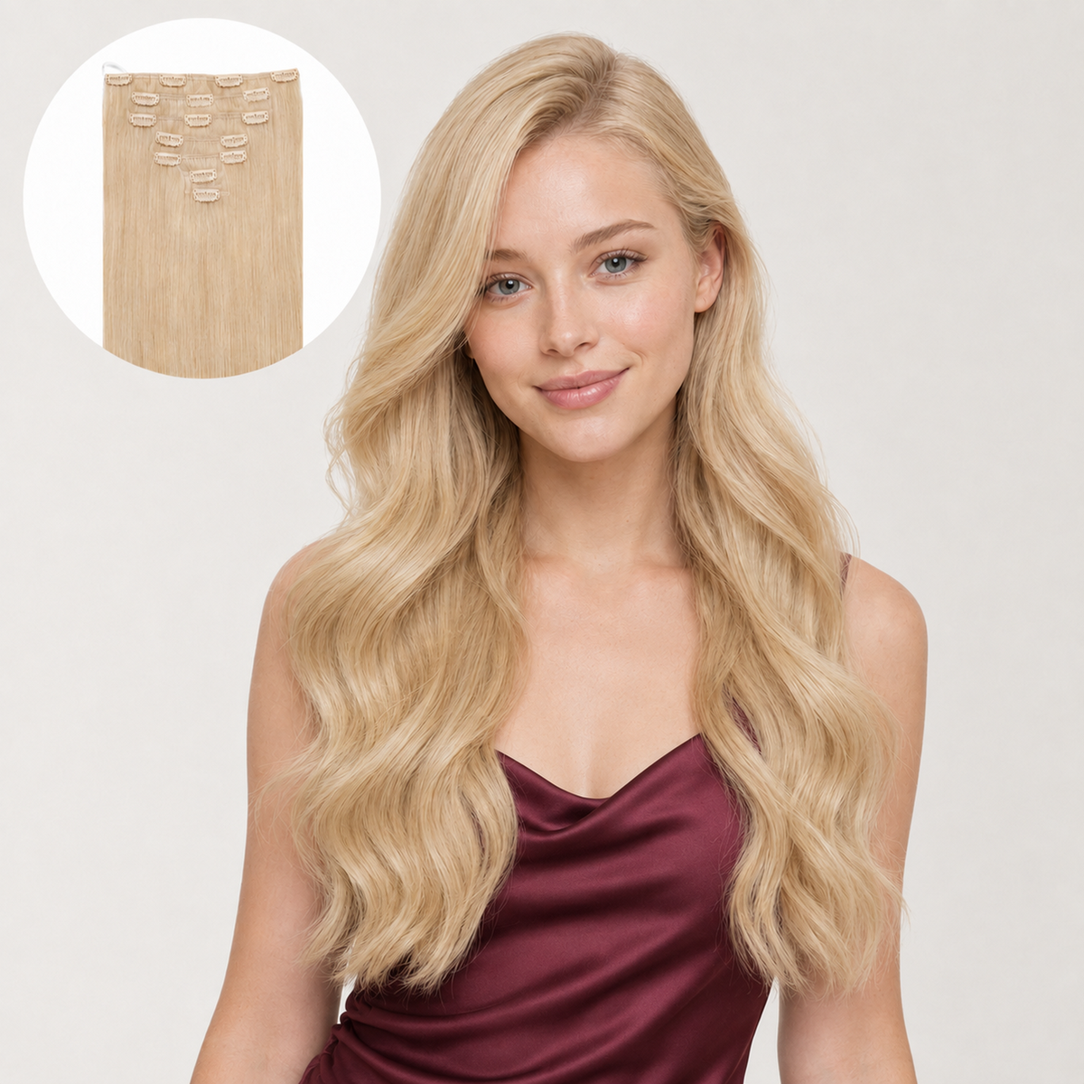 OAT BLONDE #90 - CLIP-IN HAIR EXTENSIONS