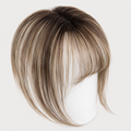 ROOTED BEIGE BRONDE #(T3/8)P(T3/613) - CLIP-IN BANGS HAIR EXTENSIONS 8 Inch